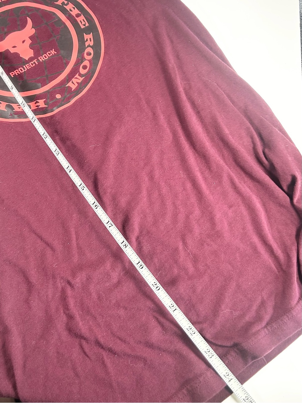 Under Armour Project Rock Hardest Worker Tee Shirt - Loose Fit - Size Small - Picture 9 of 10